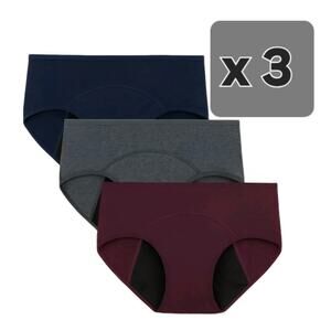 9 Pack Innersy Postpartum Period Panties Heavy Flow Leak Proof Dark Vintage 3XL.